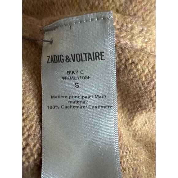 Zadig & Voltaire Biky Thumbhole Cuff Cashmere Turtleneck Sweater S - Picture 5 of 5